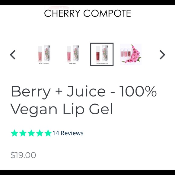 🍒🍓Seraphine Botanicals BERRY + JUICE Lip Gloss - Picture 5 of 8
